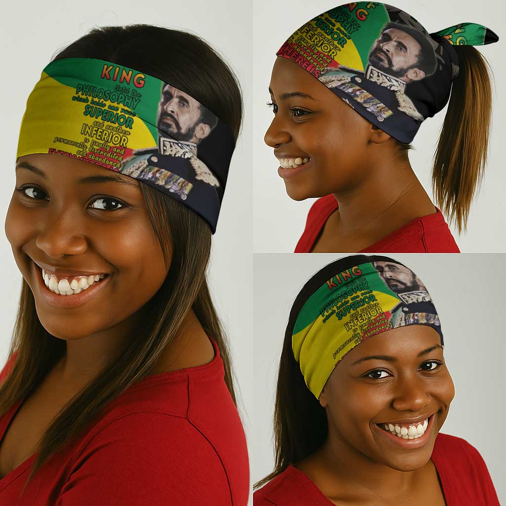 Jah Rastafari Neck Gaiter Haile Selassie LT15