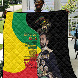 Jah Rastafari Quilt Haile Selassie