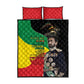 Jah Rastafari Quilt Bed Set Haile Selassie