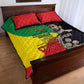 Jah Rastafari Quilt Bed Set Haile Selassie