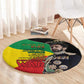 Jah Rastafari Round Carpet Haile Selassie
