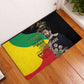 Jah Rastafari Rubber Doormat Haile Selassie