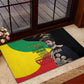 Jah Rastafari Rubber Doormat Haile Selassie