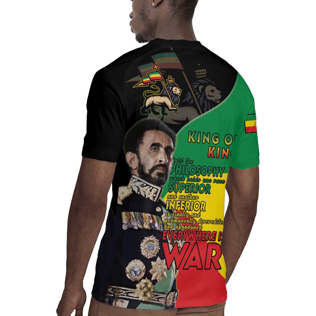 Jah Rastafari Rugby Jersey Haile Selassie