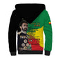 Jah Rastafari Sherpa Hoodie Haile Selassie