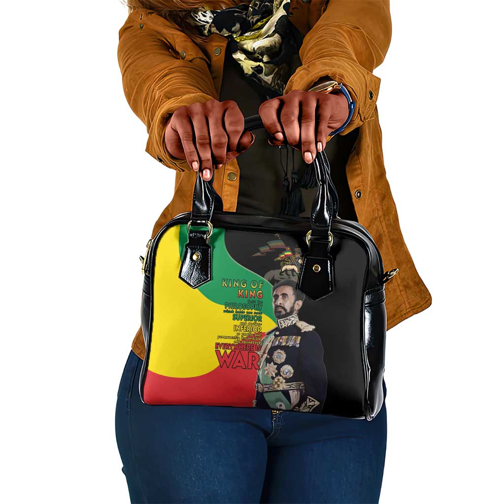 Jah Rastafari Shoulder Handbag Haile Selassie