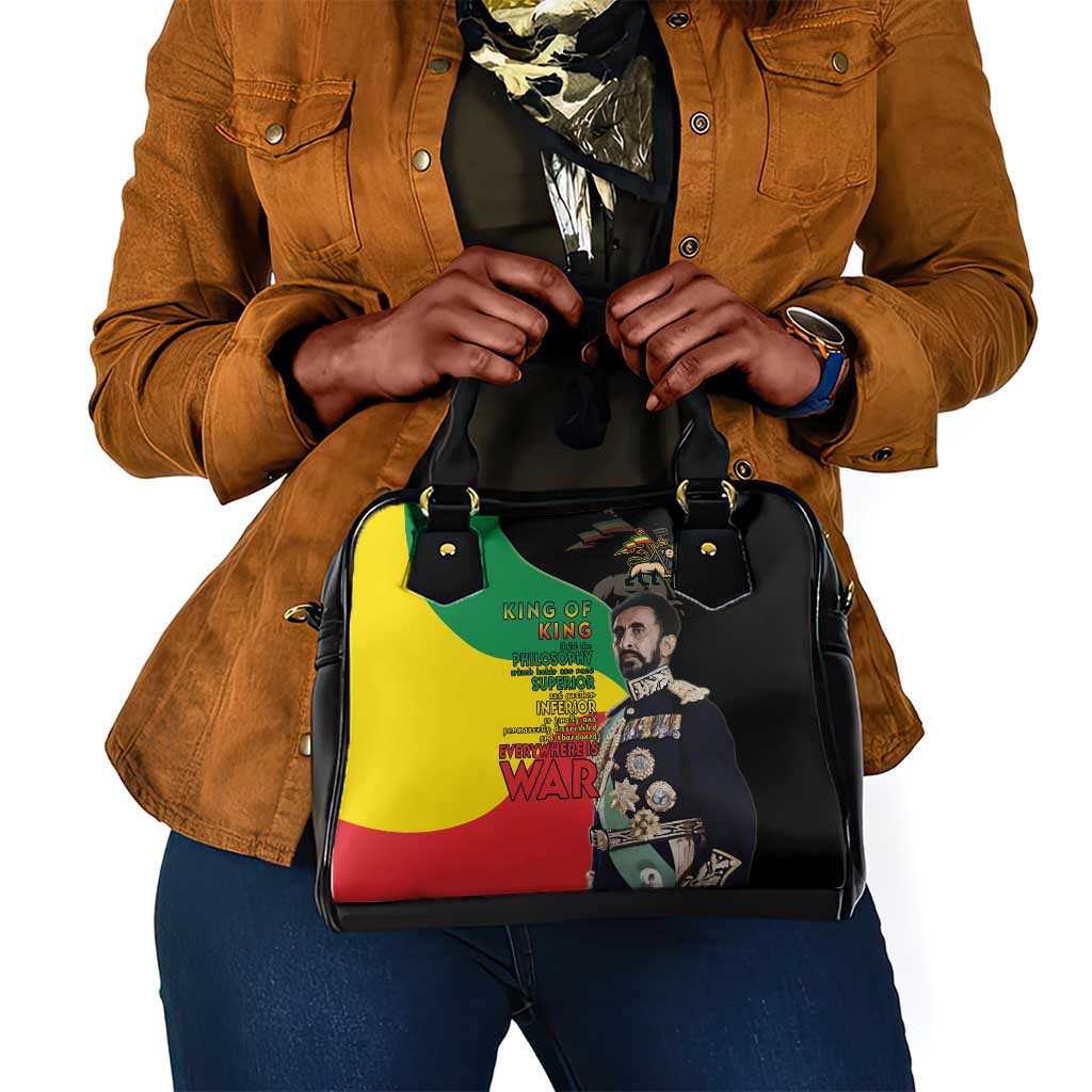 Jah Rastafari Shoulder Handbag Haile Selassie