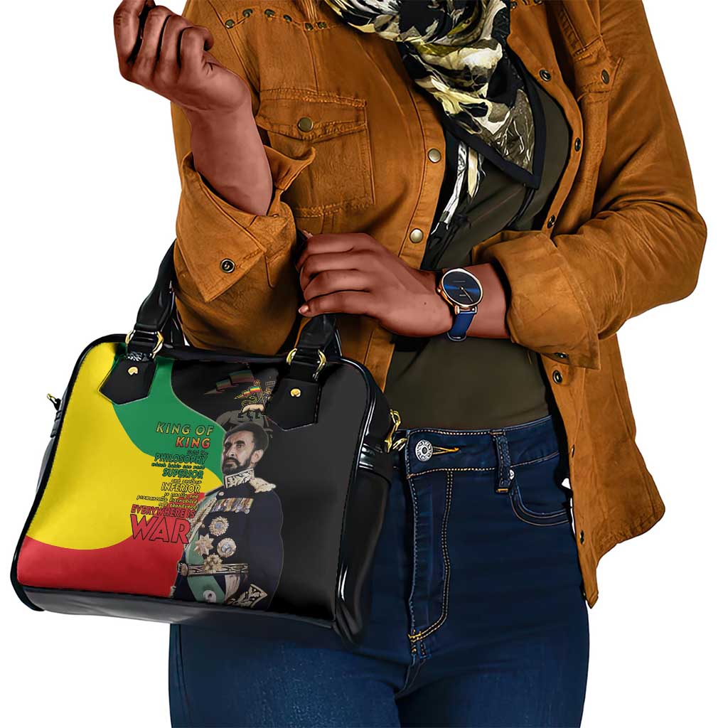 Jah Rastafari Shoulder Handbag Haile Selassie