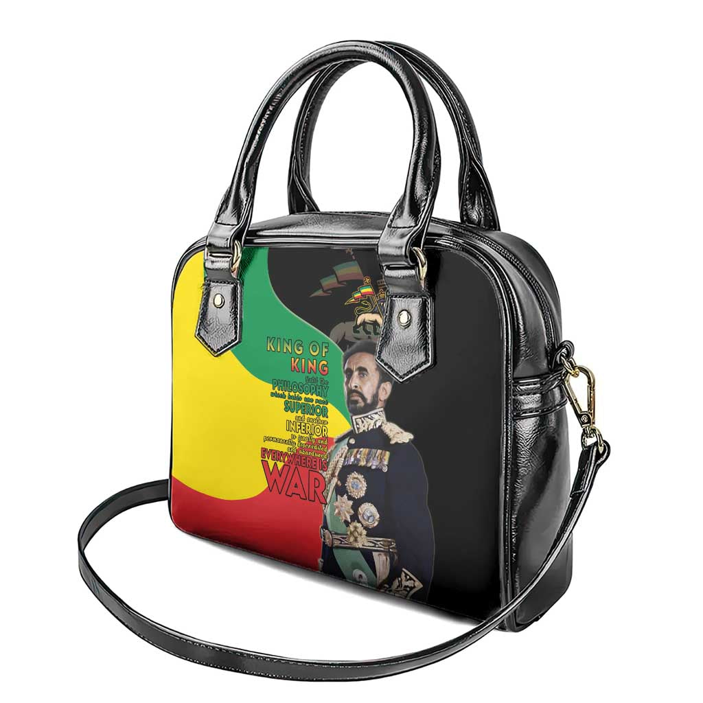Jah Rastafari Shoulder Handbag Haile Selassie