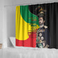 Jah Rastafari Shower Curtain Haile Selassie
