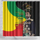 Jah Rastafari Shower Curtain Haile Selassie