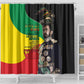 Jah Rastafari Shower Curtain Haile Selassie