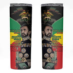 Jah Rastafari Skinny Tumbler Haile Selassie