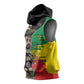 Jah Rastafari Sleeveless Hoodie Haile Selassie - African Pride