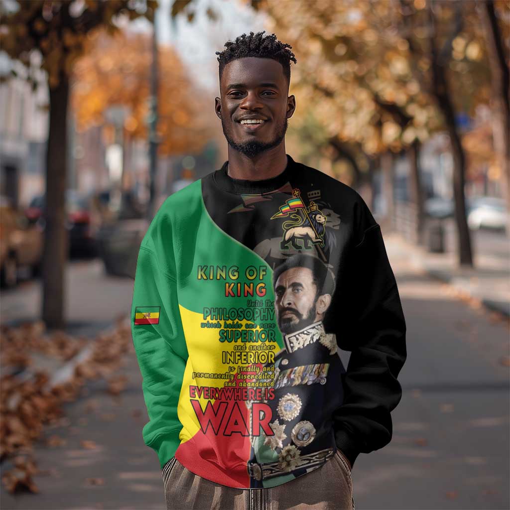 Jah Rastafari Sweatshirt Haile Selassie