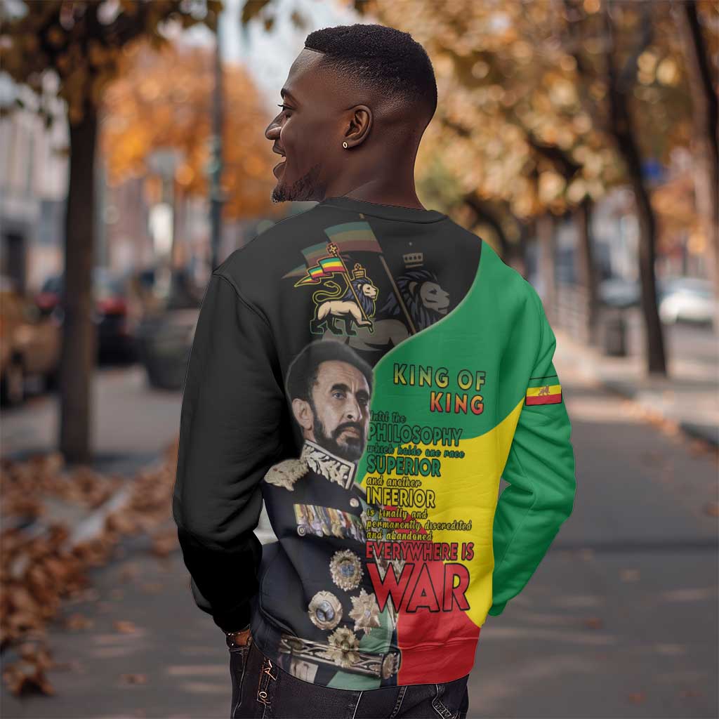 Jah Rastafari Sweatshirt Haile Selassie