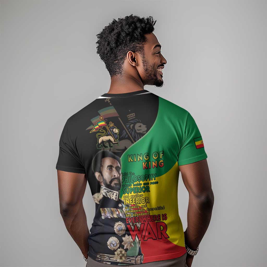 Jah Rastafari T shirt Haile Selassie