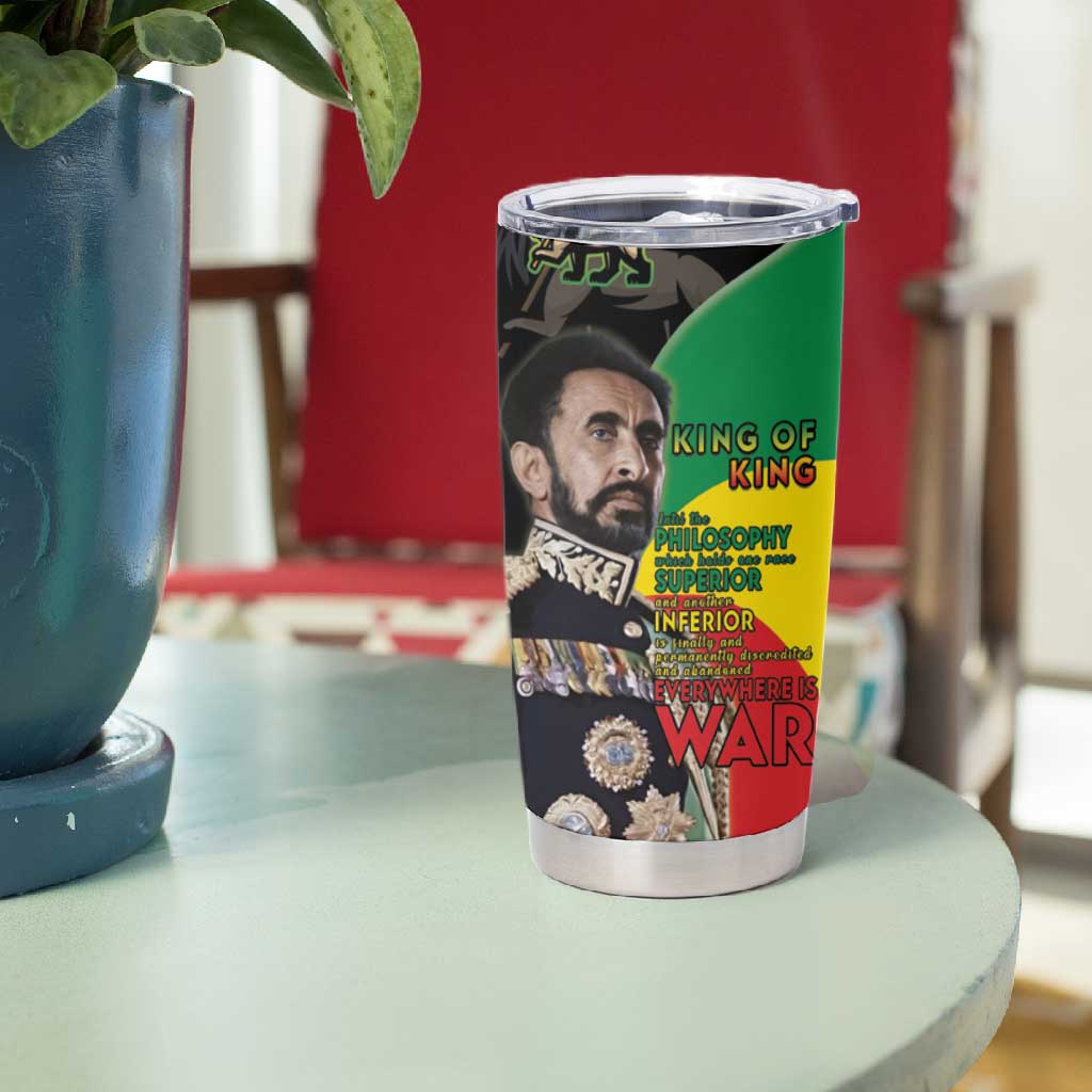 Jah Rastafari Tumbler Cup Haile Selassie