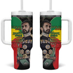 Jah Rastafari Tumbler With Handle Haile Selassie