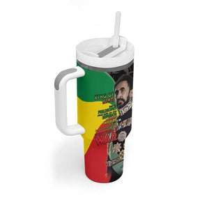 Jah Rastafari Tumbler With Handle Haile Selassie