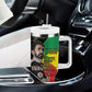 Jah Rastafari Tumbler With Handle Haile Selassie