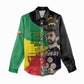 Jah Rastafari Women Casual Shirt Haile Selassie LT15