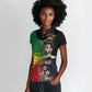 Jah Rastafari Women Polo Shirt Haile Selassie