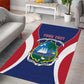 Personalised Afro Liberia Area Rug Coat Of Arms With Flag Map - African Pattern