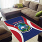 Personalised Afro Liberia Area Rug Coat Of Arms With Flag Map - African Pattern