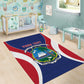 Personalised Afro Liberia Area Rug Coat Of Arms With Flag Map - African Pattern