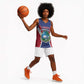 Personalised Afro Liberia Basketball Jersey Coat Of Arms With Flag Map - African Pattern - African Pride
