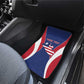 Personalised Afro Liberia Car Mats Coat Of Arms With Flag Map - African Pattern