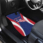 Personalised Afro Liberia Car Mats Coat Of Arms With Flag Map - African Pattern