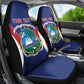Personalised Afro Liberia Car Seat Cover Coat Of Arms With Flag Map - African Pattern