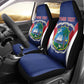 Personalised Afro Liberia Car Seat Cover Coat Of Arms With Flag Map - African Pattern