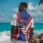 Personalised Afro Liberia Hawaiian Shirt Coat Of Arms With Flag Map - African Pattern
