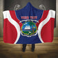 Personalised Afro Liberia Hooded Blanket Coat Of Arms With Flag Map - African Pattern