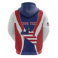 Personalised Afro Liberia Hoodie Coat Of Arms With Flag Map - African Pattern