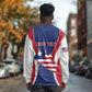 Personalised Afro Liberia Long Sleeve Shirt Coat Of Arms With Flag Map - African Pattern