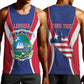 Personalised Afro Liberia Men Tank Top Coat Of Arms With Flag Map - African Pattern