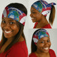 Afro Liberia Neck Gaiter Coat Of Arms With Flag Map - African Pattern - African Pride