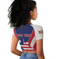 Personalised Afro Liberia Raglan Cropped T shirt Coat Of Arms With Flag Map - African Pattern