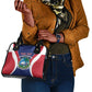 Personalised Afro Liberia Shoulder Handbag Coat Of Arms With Flag Map - African Pattern