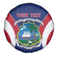 Personalised Afro Liberia Spare Tire Cover Coat Of Arms With Flag Map - African Pattern
