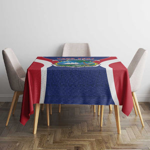 Personalised Afro Liberia Tablecloth Coat Of Arms With Flag Map - African Pattern