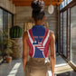 Personalised Afro Liberia Women Sleeveless Polo Shirt Coat Of Arms With Flag Map - African Pattern