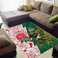 Personalized South Africa Combine England Rugby Area Rug Springboks and Red Rose