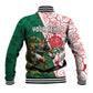 Personalized South Africa Combine England Rugby Baseball Jacket Springboks and Red Rose