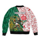 Personalized South Africa Combine England Rugby Bomber Jacket Springboks and Red Rose