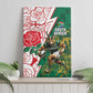 Personalized South Africa Combine England Rugby Canvas Wall Art Springboks and Red Rose